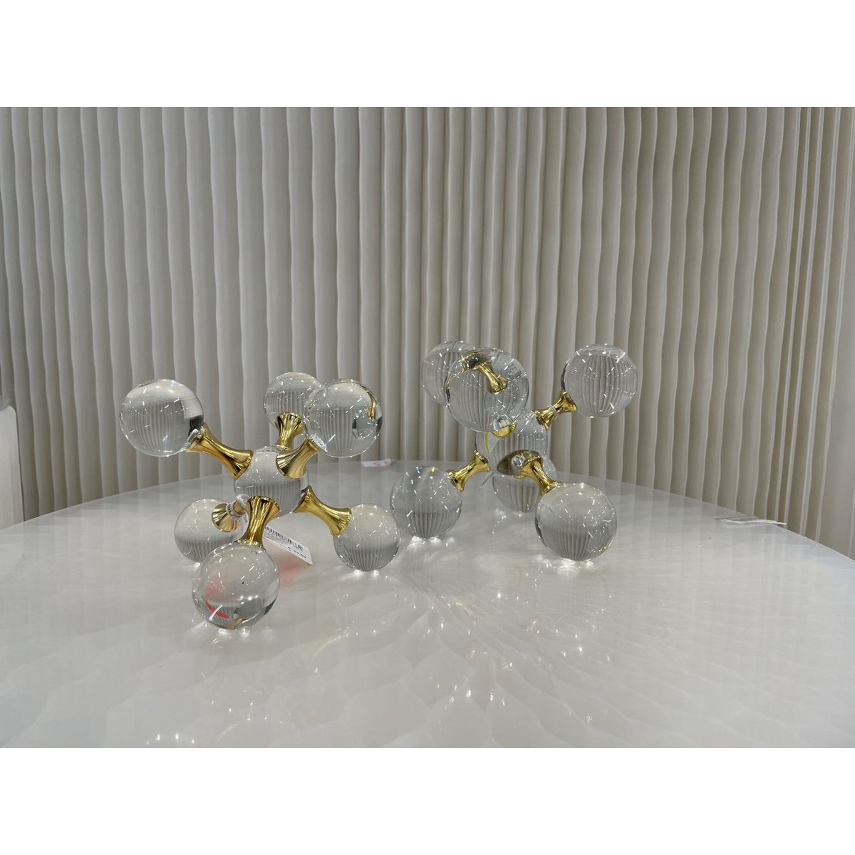 glazen moleculair object - klein - 15 cm QMF Trading