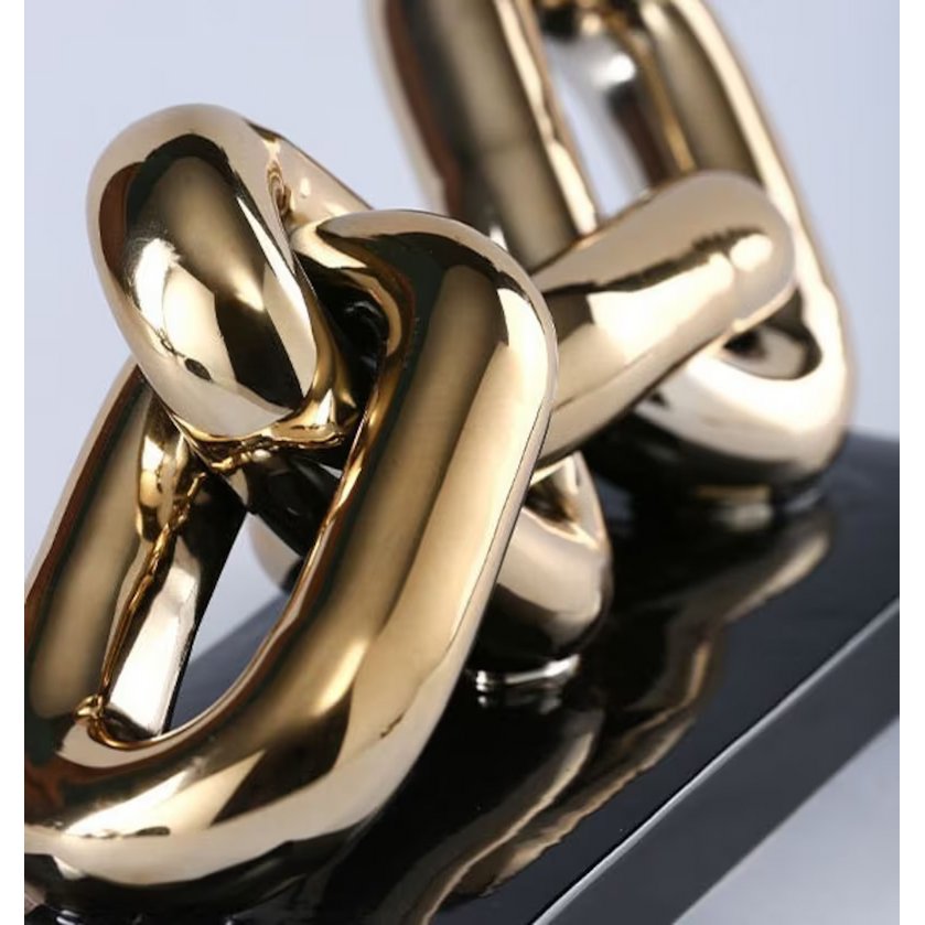 gouden ketting sculptuur - groot QMF Trading