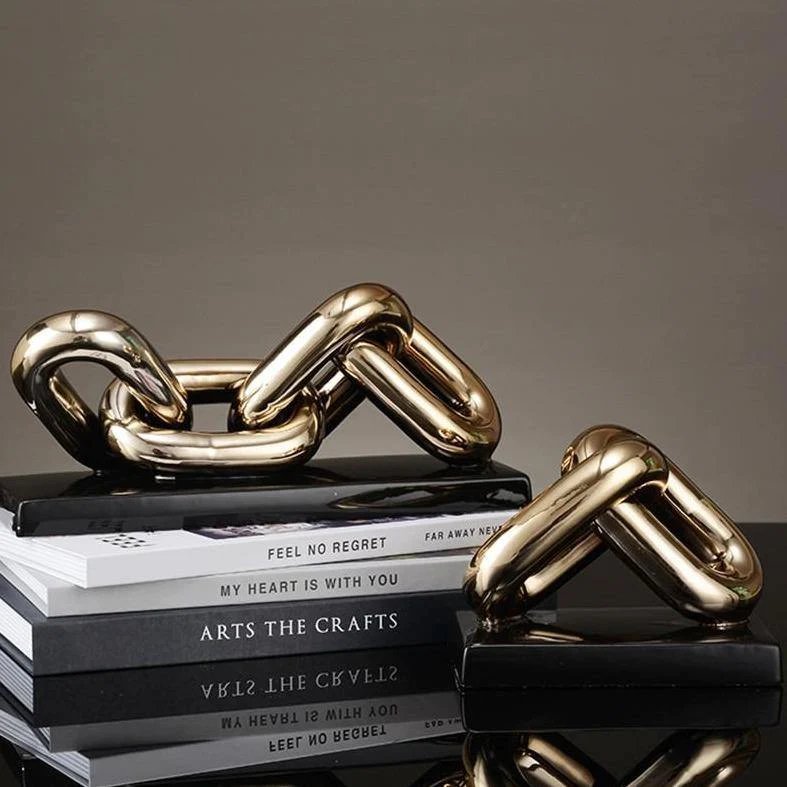 gouden ketting sculptuur - groot QMF Trading