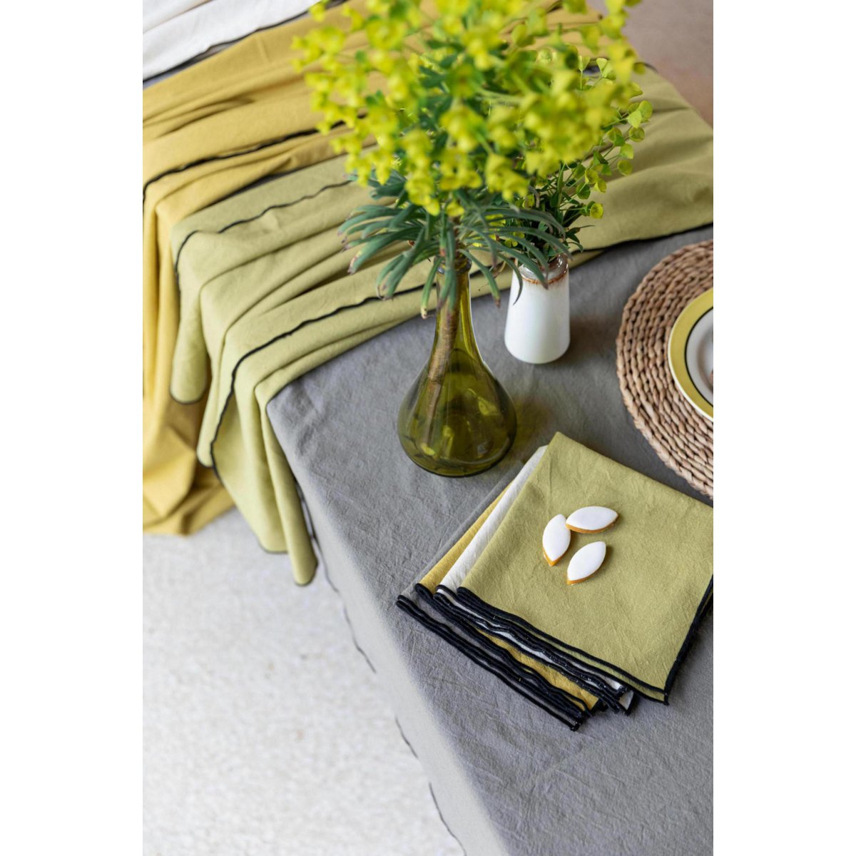 Grace Ficelle gerecycled tafelkleed 170 x 300 VIVARAISE