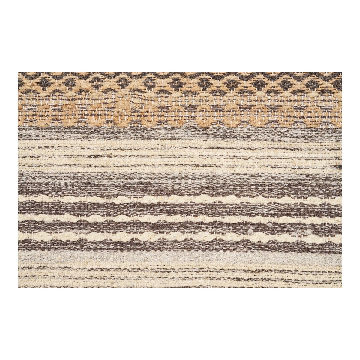 handgeweven vloerkleed - loper – naturel/ivoor House Nordic ApS