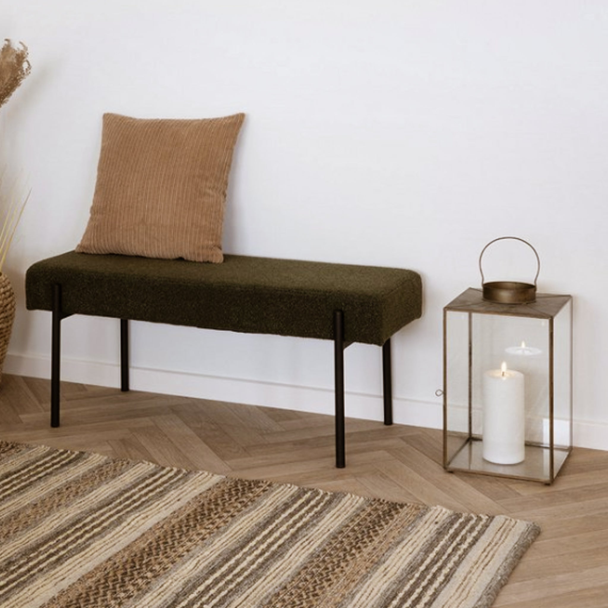 handgeweven vloerkleed - loper – naturel/ivoor House Nordic ApS