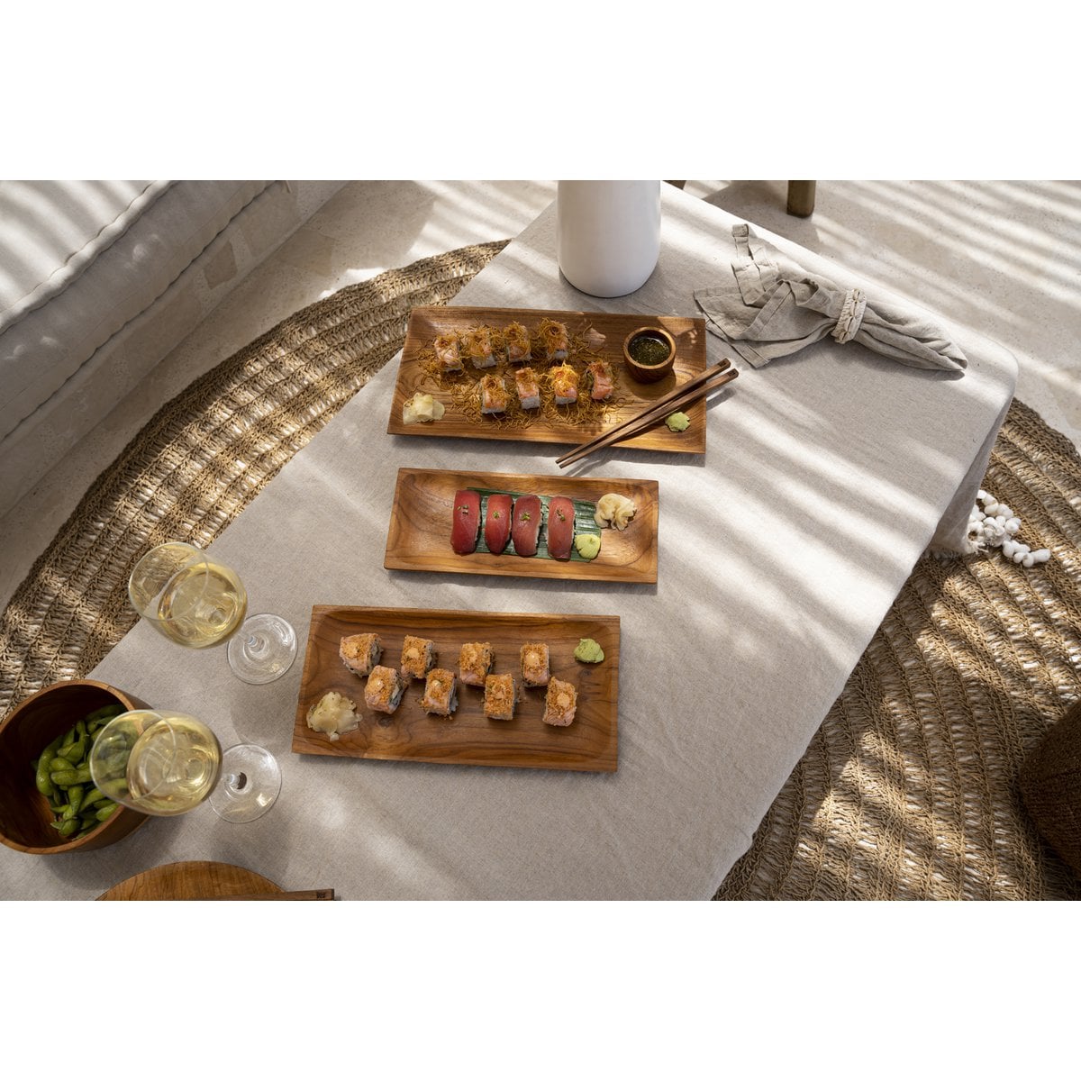 Het linnen tafelkleed - Beige - 180x300 Bazar Bizar Living