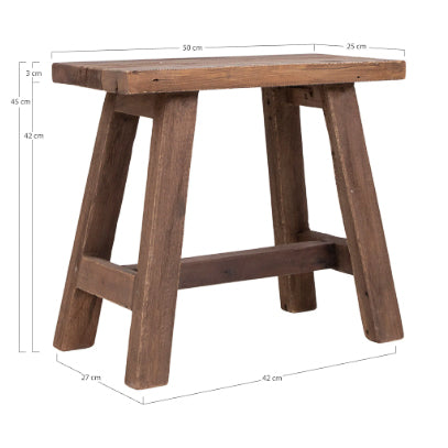 houten bankje – barcelona - gerecycled teakhout – house nordic House Nordic ApS