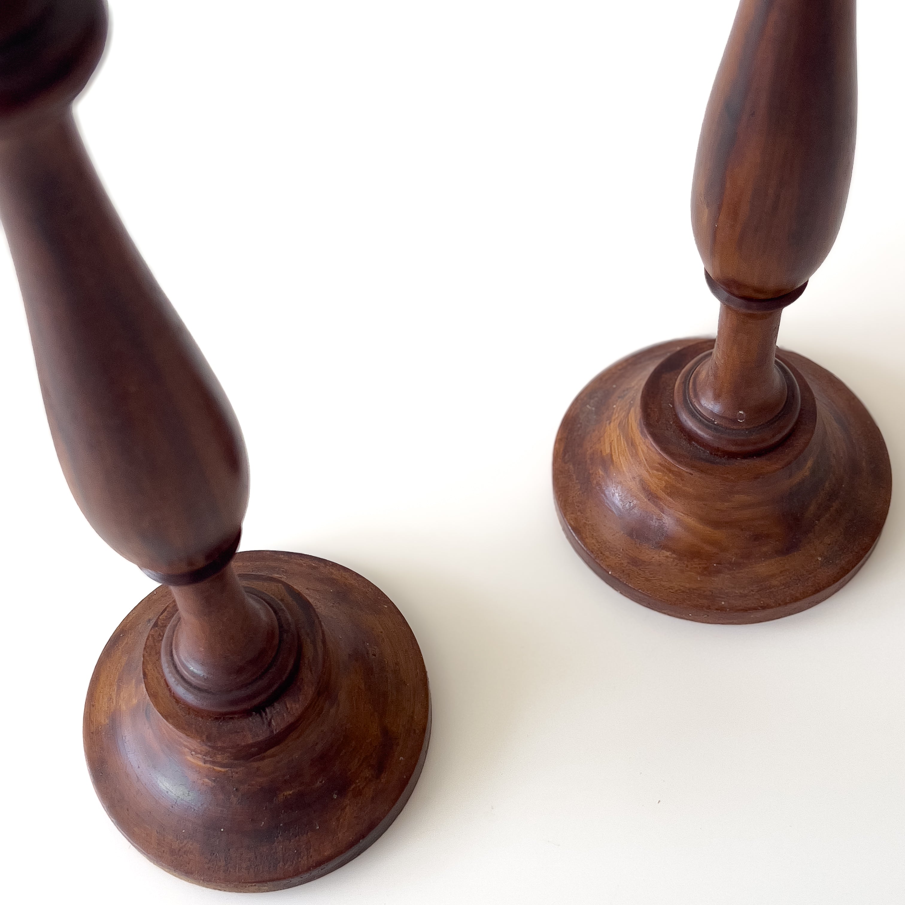houten set kandelaars - pre-loved Noii HOME
