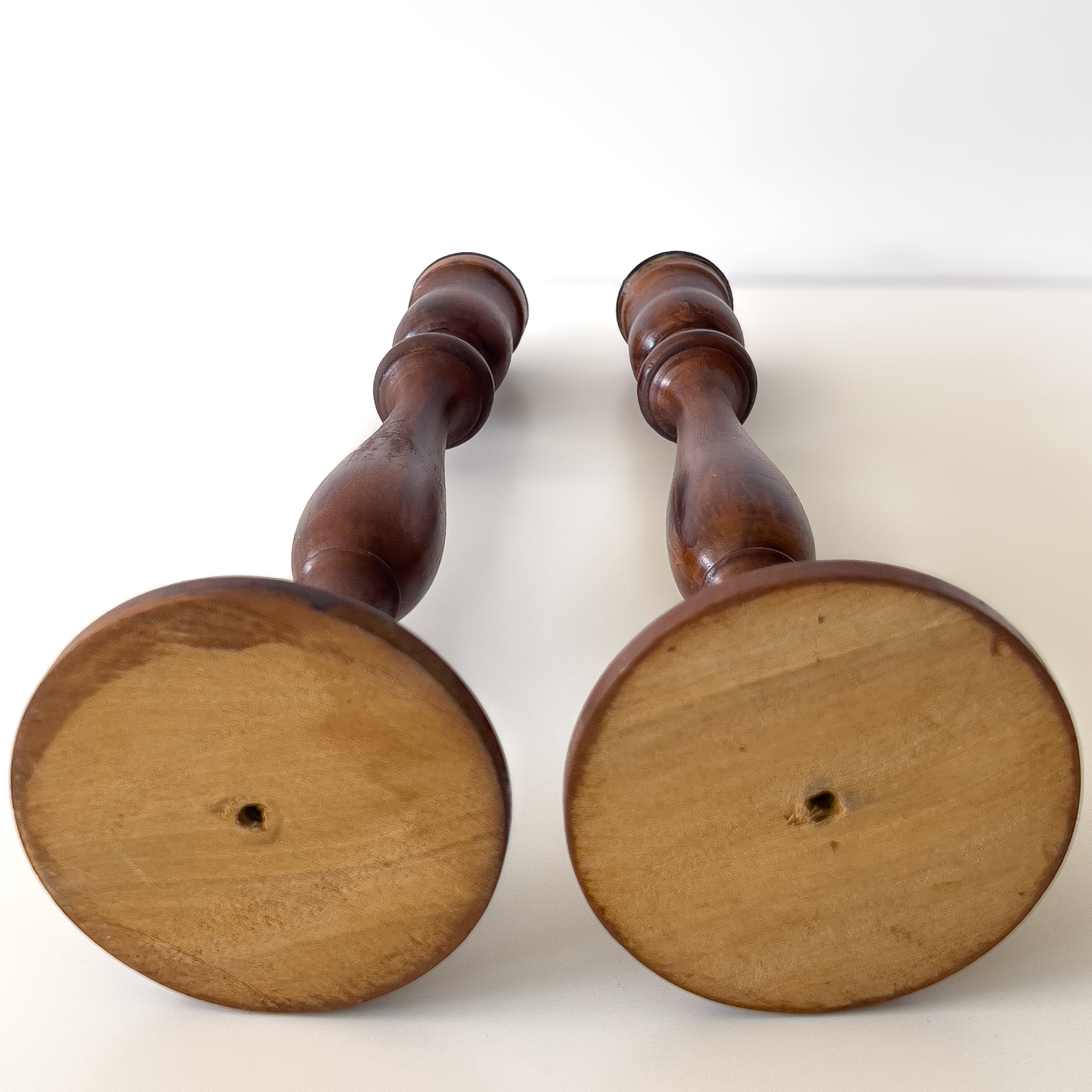 houten set kandelaars - pre-loved Noii HOME