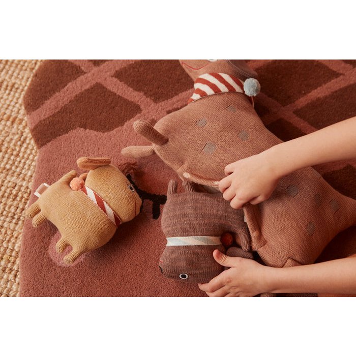 Hunsihond met twee puppy's Coco & Max OYOY LIVING DESIGN