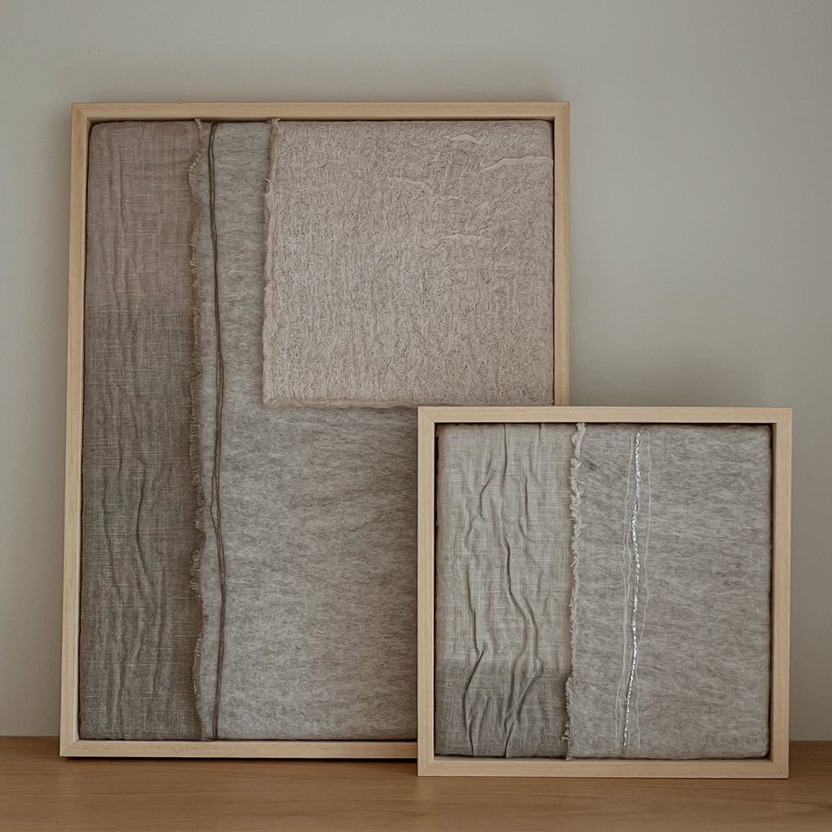 Imperfectus XIII - vilten wandkunst I Vilt & Vlow | 23 × 23 cm Noii HOME