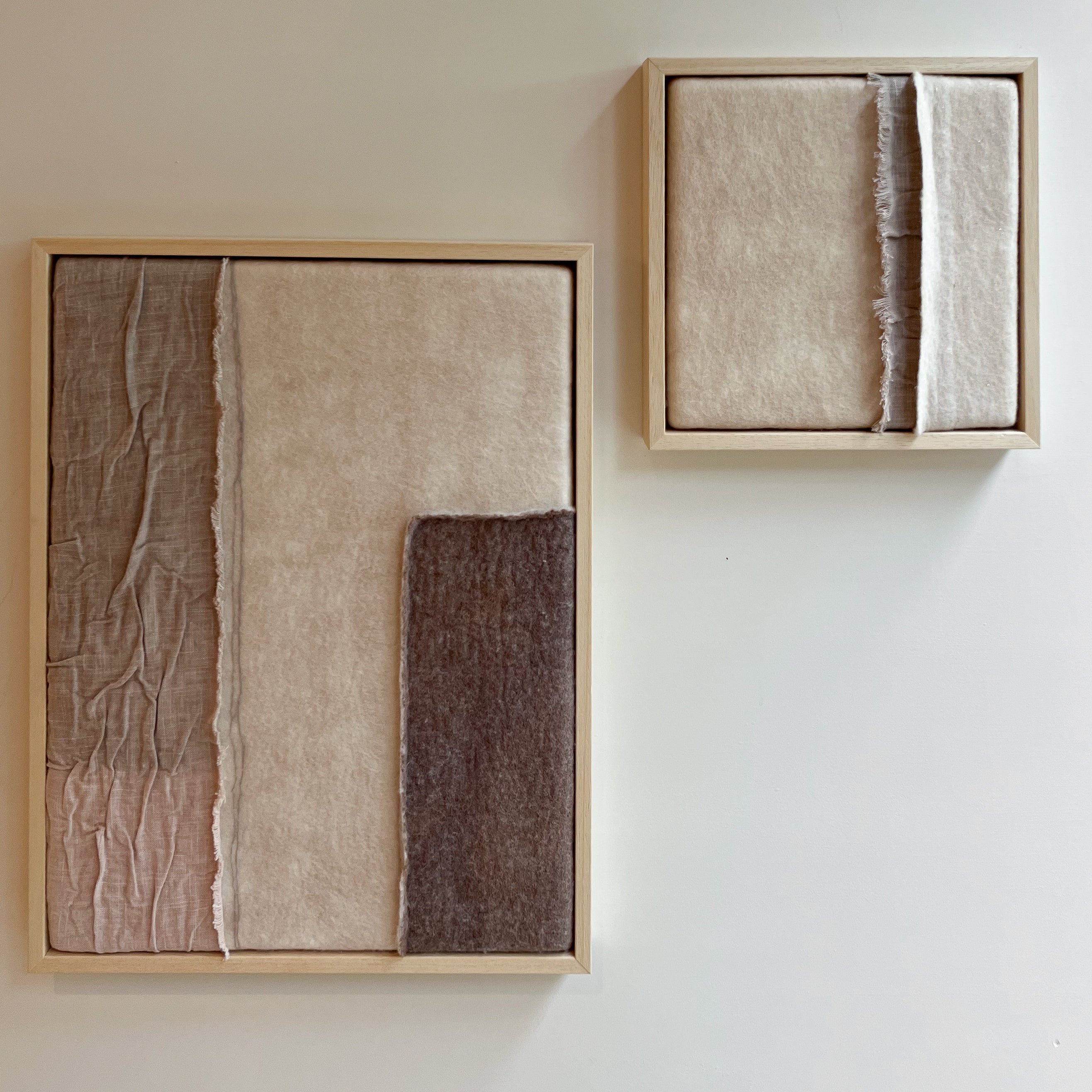 Imperfectus XIX - vilten wandkunst I Vilt & Vlow | 23 × 23 cm Noii HOME