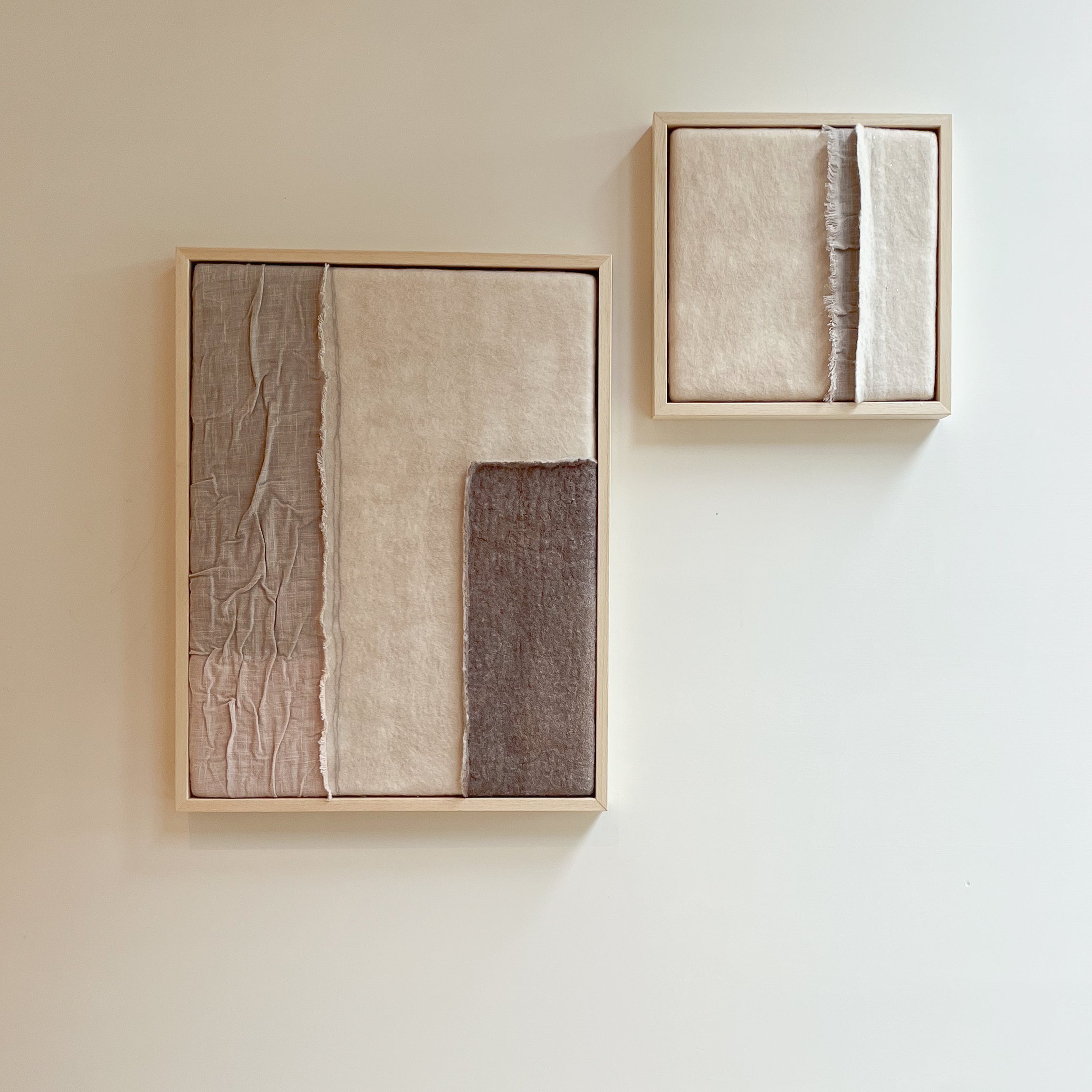 Imperfectus XVIII - vilten wandkunst I Vilt & Vlow | 43 × 33 cm Noii HOME
