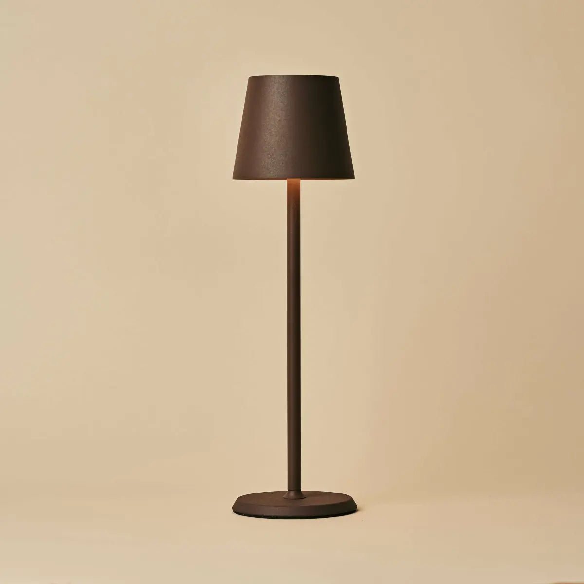 Jasper Mocha Brown - Draadloze lamp met batterij L metaal, dimable en 3 lichtstadia Tavellio - Amsterdam