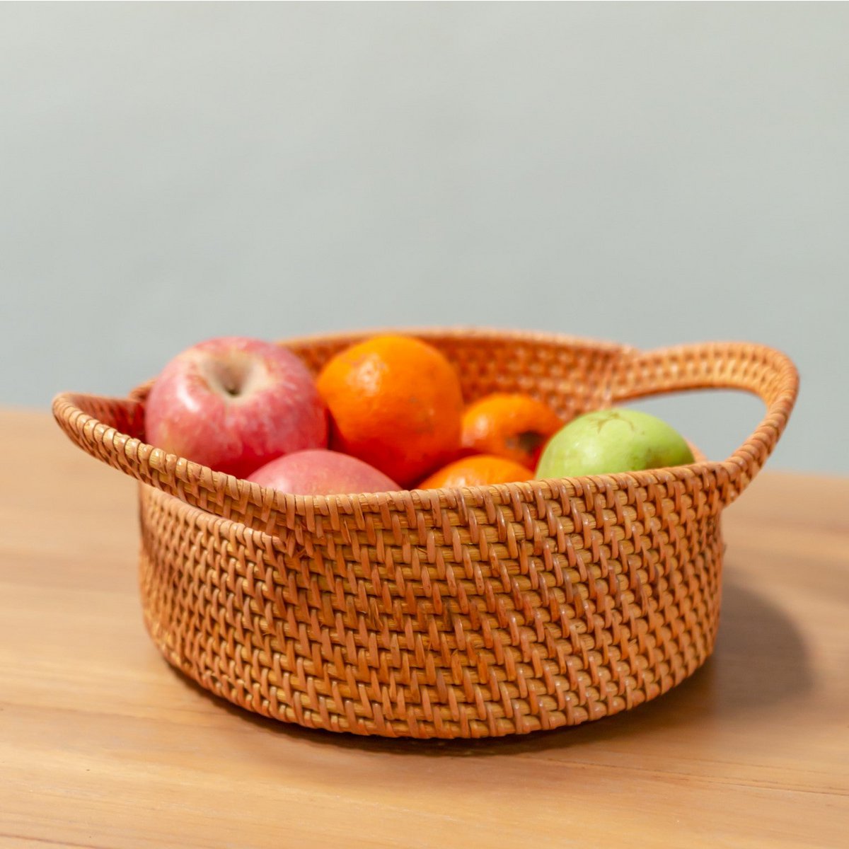 Kleine rotan opbergmand Decoratieve mand SUWARI (2 maten), geweldig als Breasmand of fruitschaal Soeji