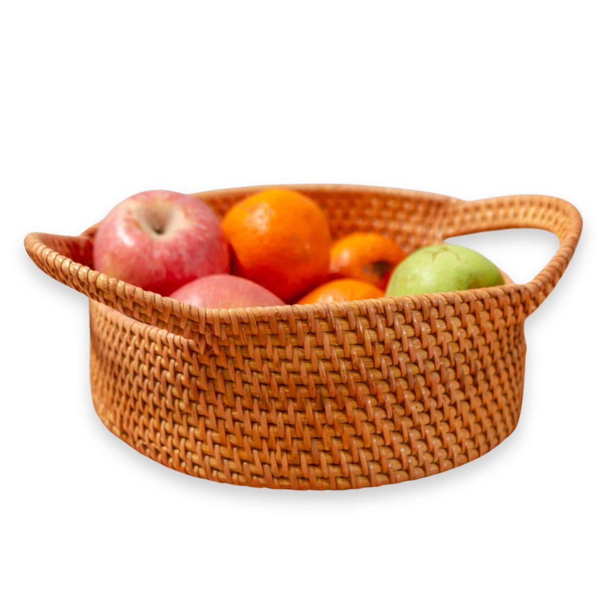 Kleine rotan opbergmand Decoratieve mand SUWARI (2 maten), geweldig als Breasmand of fruitschaal Soeji
