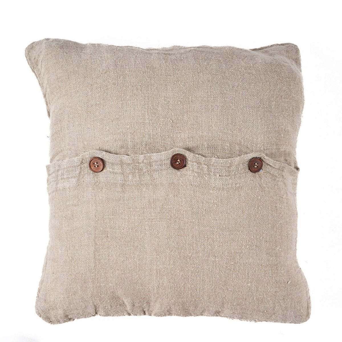 kussenhoes met linnen structuur – naturel – 50x50 – bazar bizar living Bazar Bizar Living