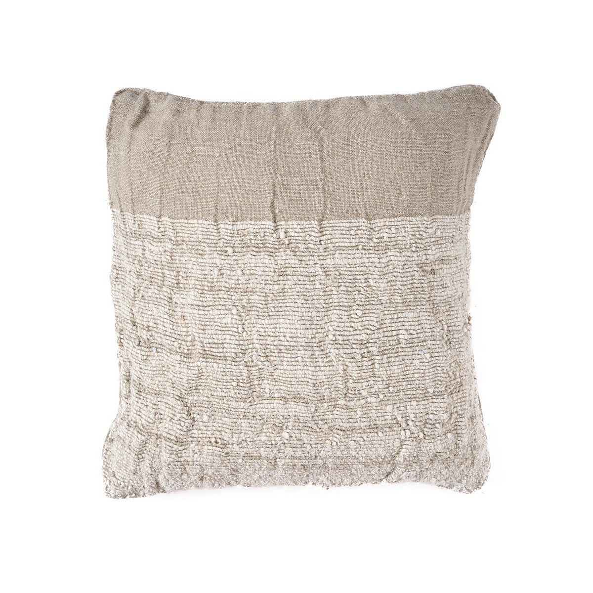 kussenhoes met linnen structuur – naturel – 50x50 – bazar bizar living Bazar Bizar Living