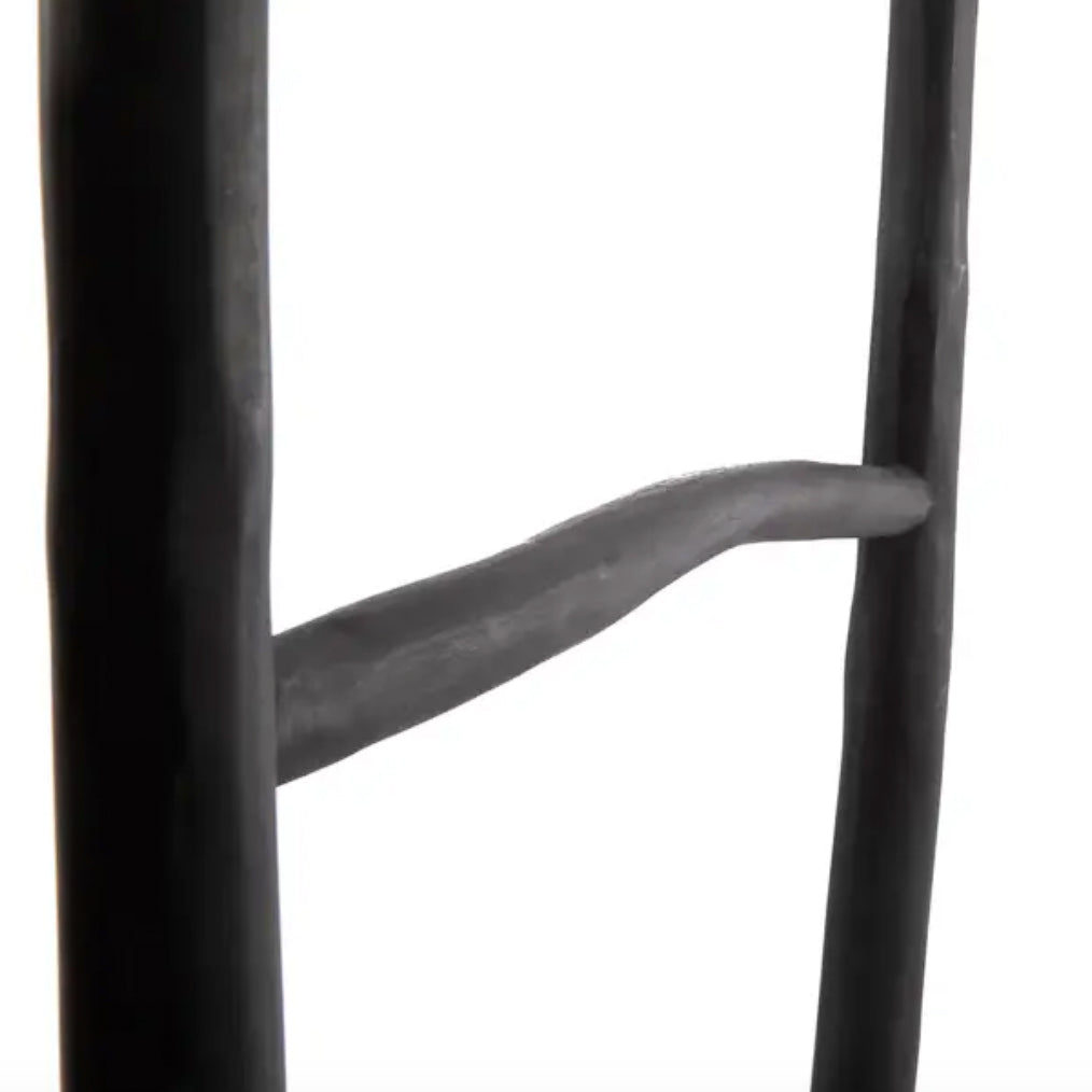 ladder – Tulum - zwart teakhout – 165 cm – bazar bizar Bazar Bizar Living