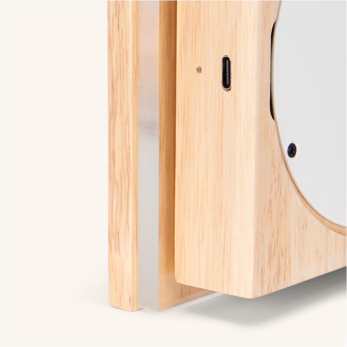 Lane lichtbruine draadloze wandlamp - oplaadbaar, dimbaar, natuurlijk houtlamp Tavellio - Amsterdam