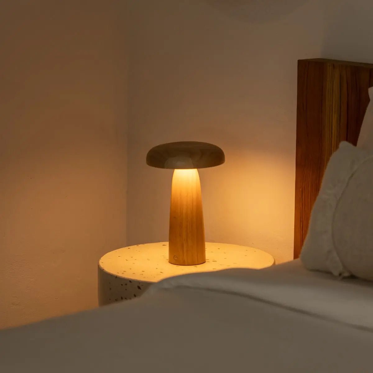 Lennart Houten Tafellamp – Oplaadbare, dimbare en draadloze verlichting Tavellio - Amsterdam