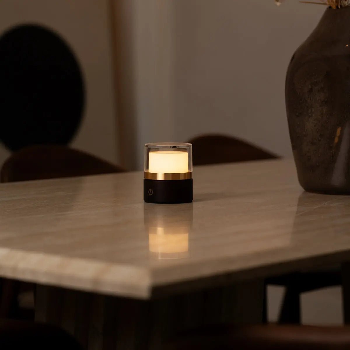 leo donkerbruine draadloze oplaadbare lamp, tavellio amsterdam Tavellio - Amsterdam