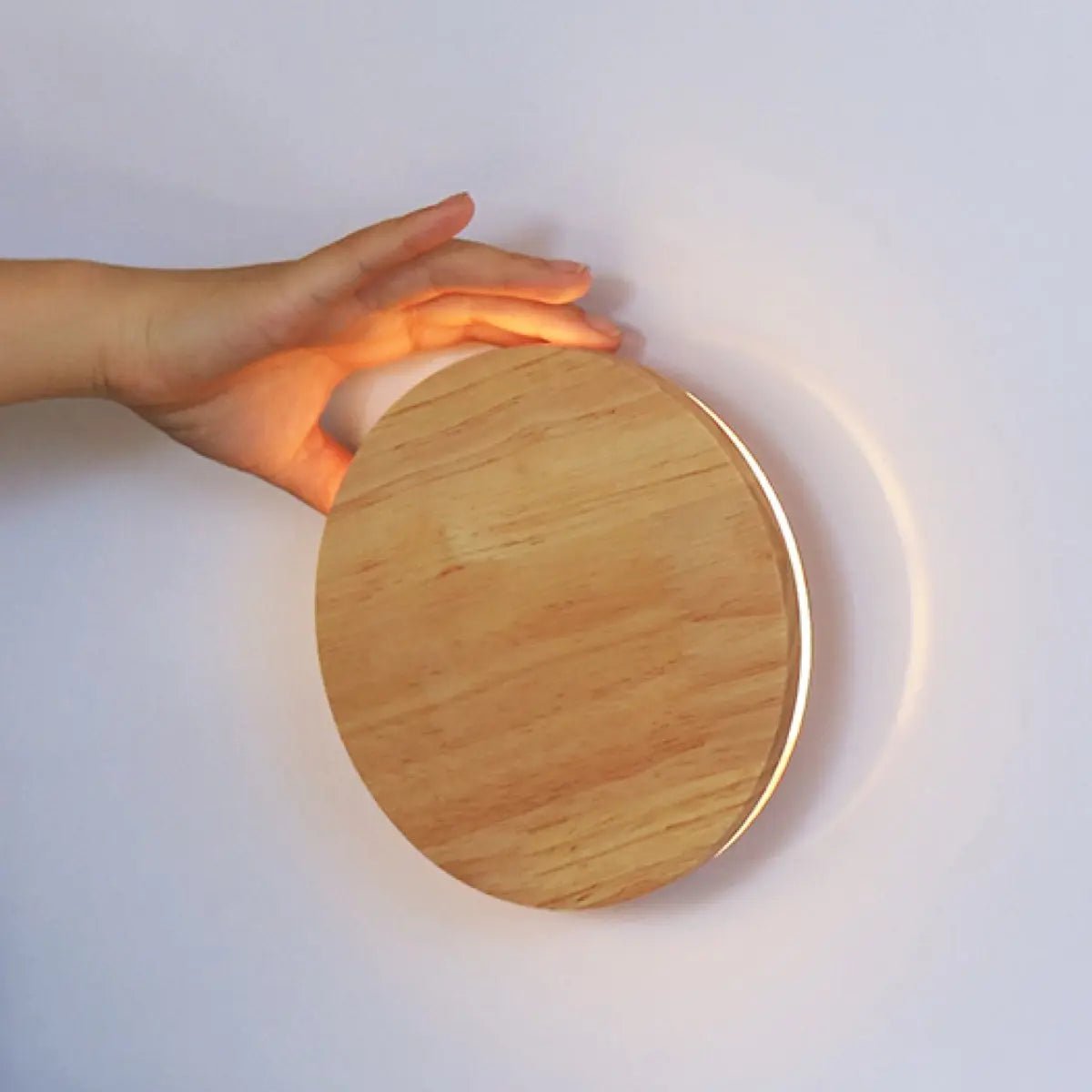 Lou lichtbruine draadloos wandlicht - oplaadbaar en dimbare aanraakregeling - 2700K warm licht Tavellio - Amsterdam