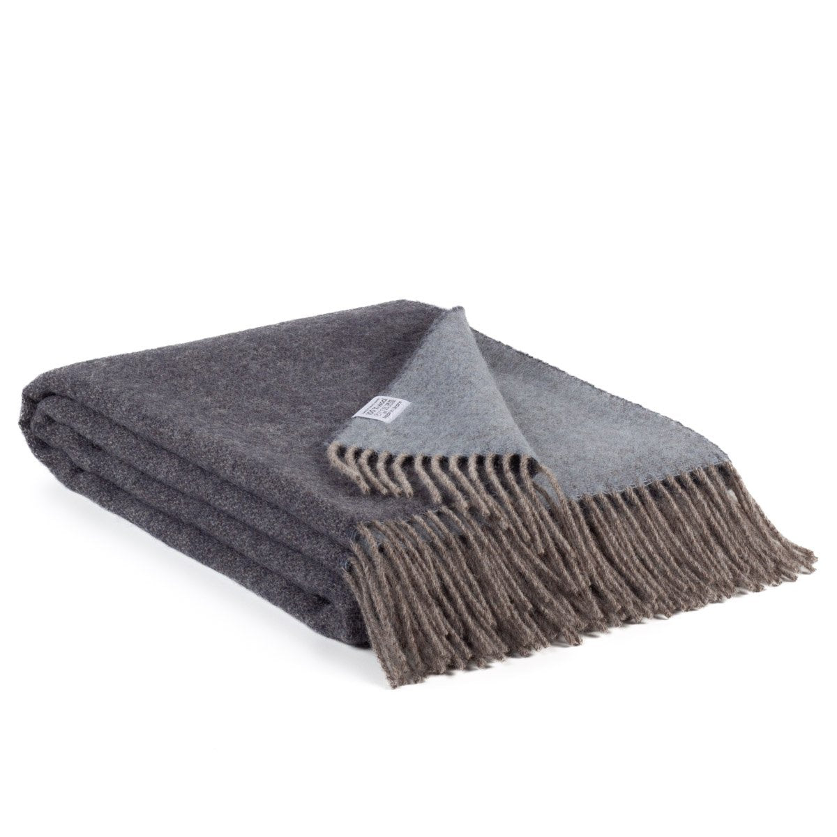 luxe dubbelzijdige deken -denim blauw - 100% Nieuw-Zeelandse wol MoST Blankets