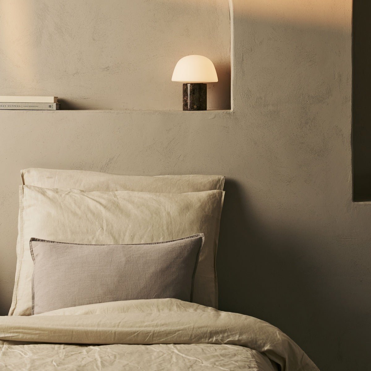 Maes Brown / Emperador Dark - Elegante marmeren oplaadbare tafellamp, tot 100 uur verlichting, stijlvol en functioneel Tavellio - Amsterdam