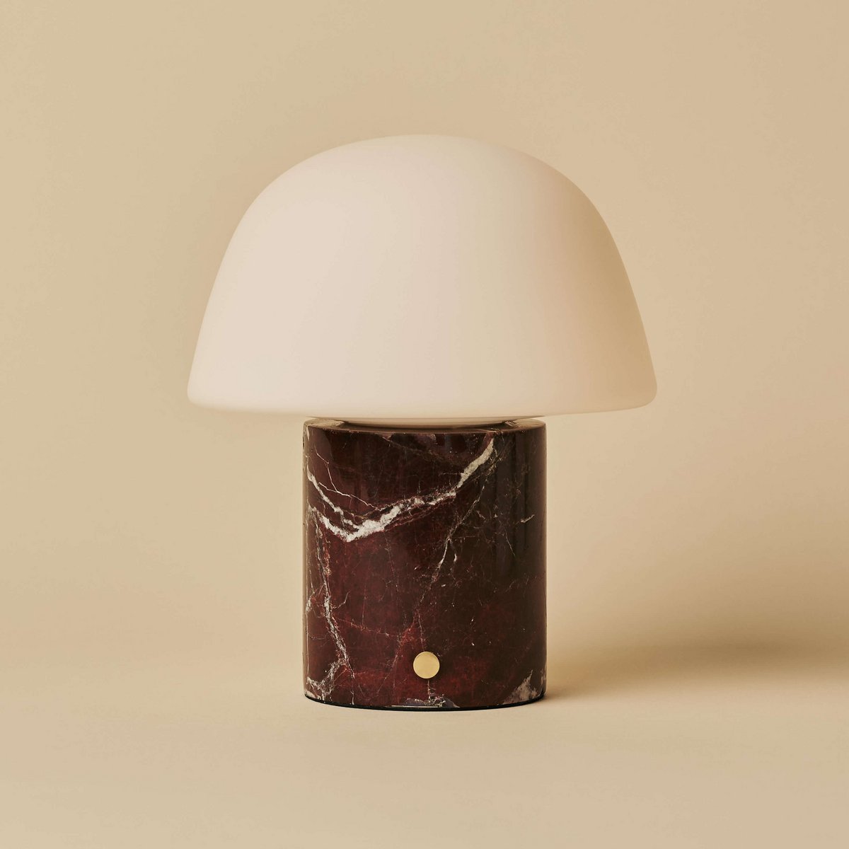 Maes Red / Rosso Levanto - Elegante marmeren oplaadbare tafellamp, tot 100 uur verlichting, stijlvol en functioneel Tavellio - Amsterdam