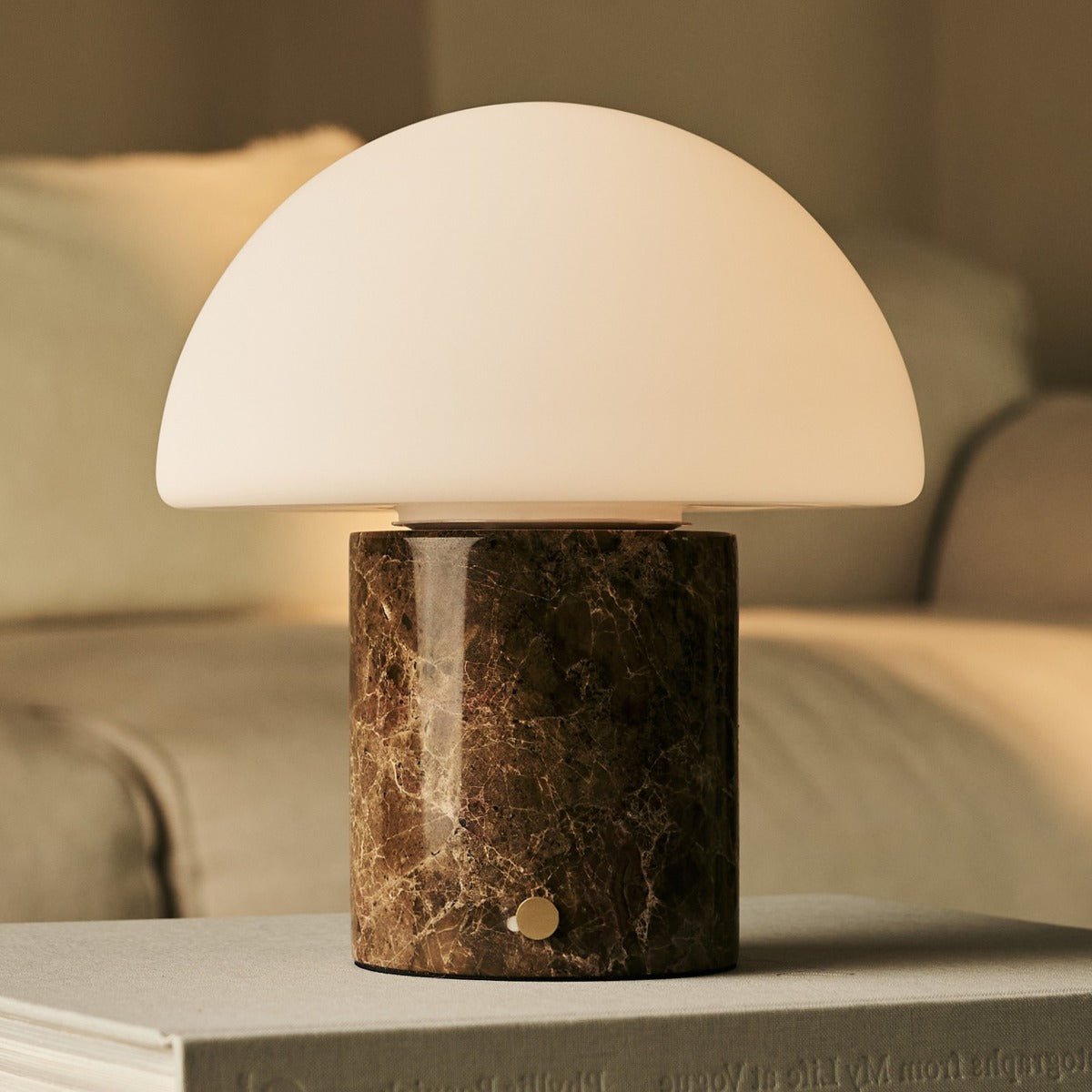 Maris Brown / Emperador Dark - Classic Marble Laidable Table Lamp met 3 lichte kleuren en dimfunctie Tavellio - Amsterdam