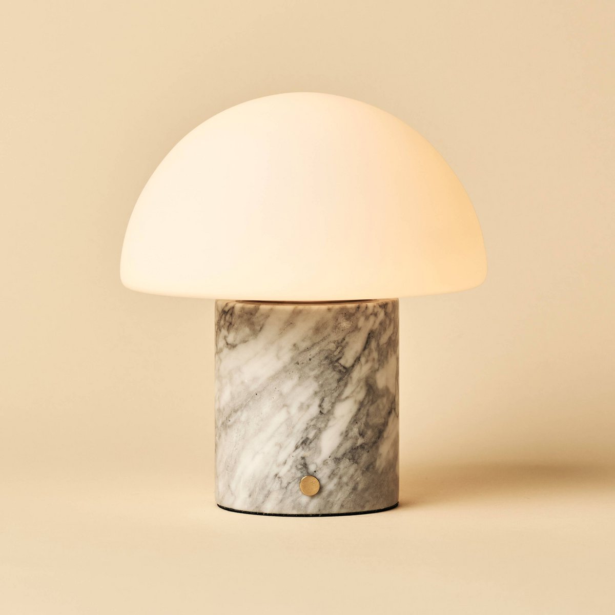 Maris White / Bianco Statuarietto - Classic Marmeren oplaadbare tafellamp met 3 lichte kleuren en dimfunctie Tavellio - Amsterdam