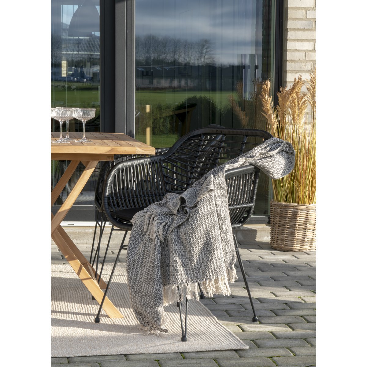 Menorca Vloerkleed - Zand, 100% gerecycled PET, 140x200 cm House Nordic ApS