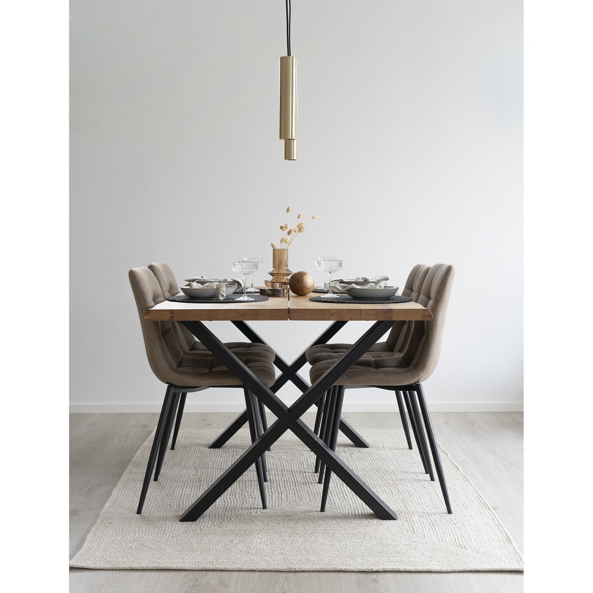 Menorca Vloerkleed - Zand, 100% gerecycled PET, 140x200 cm House Nordic ApS