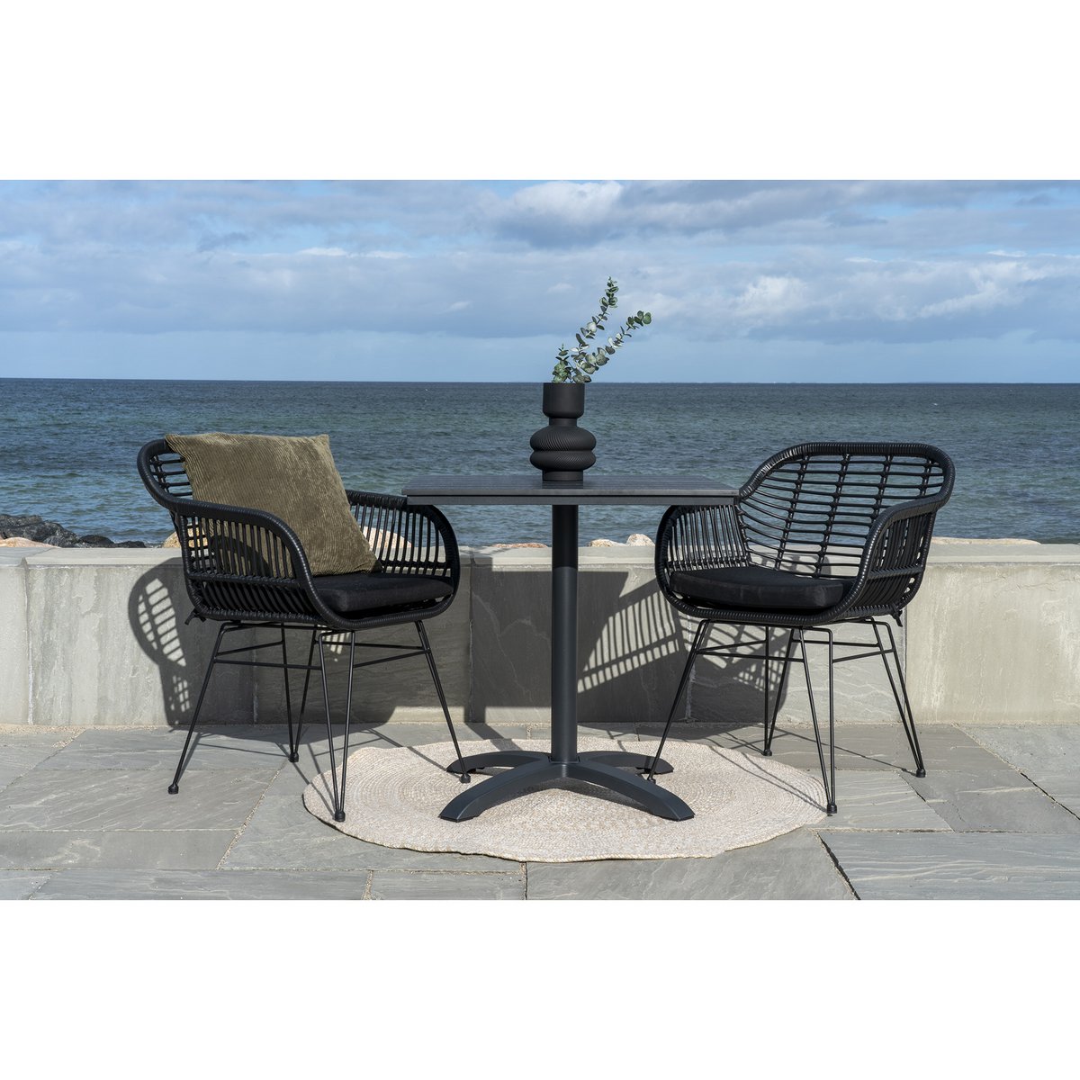 Menorca Vloerkleed - Zand, 100% gerecycled PET, Ø120 cm House Nordic ApS