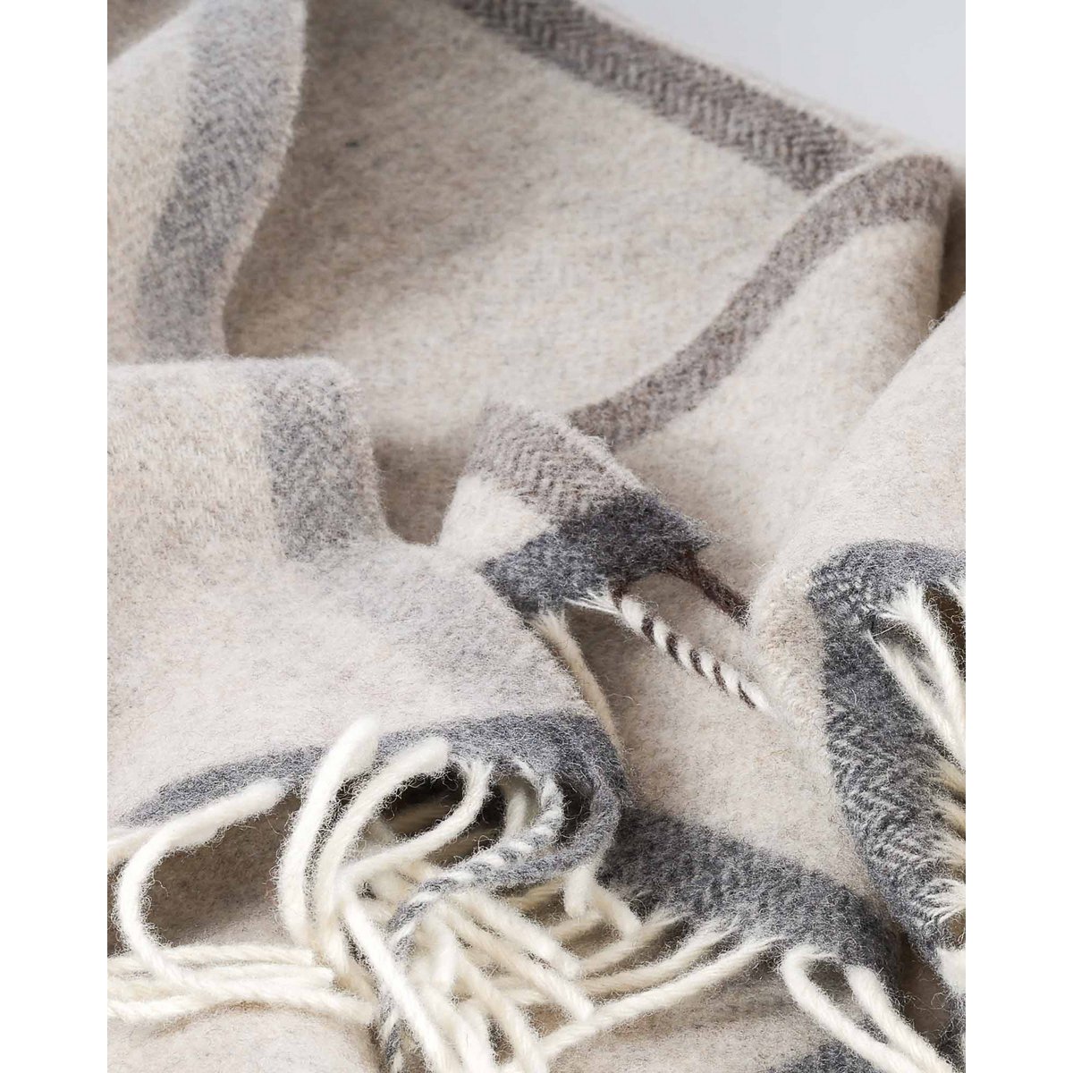 Merino/kasjmier plaid MILANO - beige MoST Blankets
