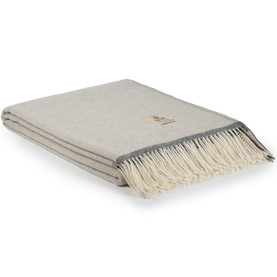 Merino/kasjmier plaid MILANO - beige MoST Blankets