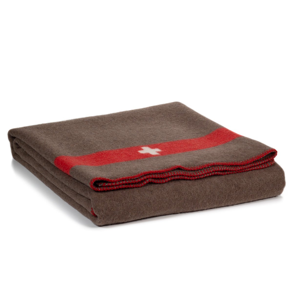 Merinodeken SWISS ARMY - bruin MoST Blankets