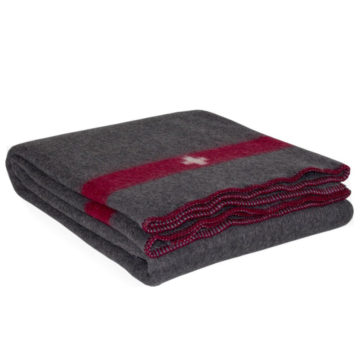 Merinodeken SWISS ARMY - grijs MoST Blankets