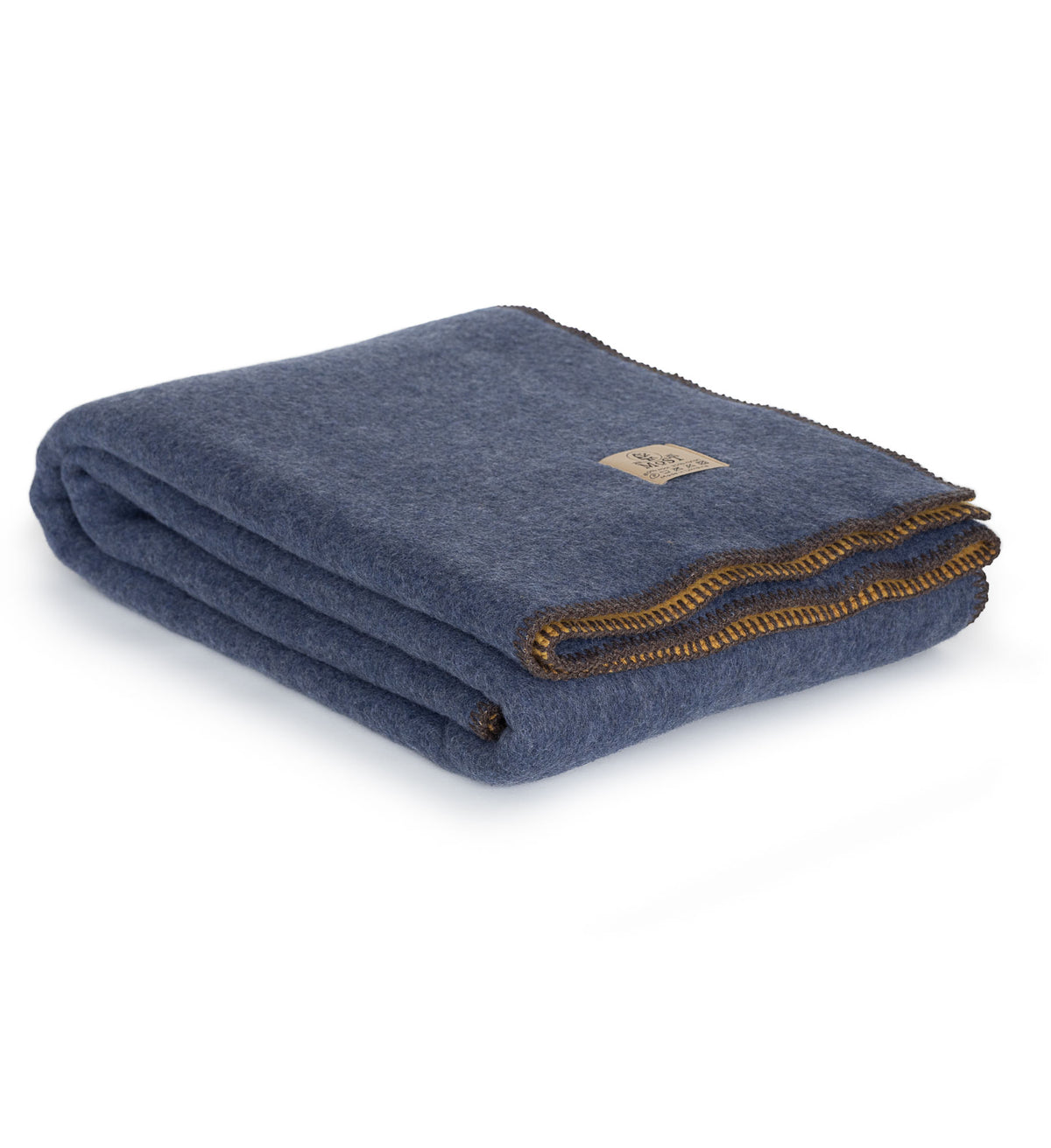 Merinowollen deken Aegean blauw-geel – 2 maten – MoST Blankets MoST Blankets