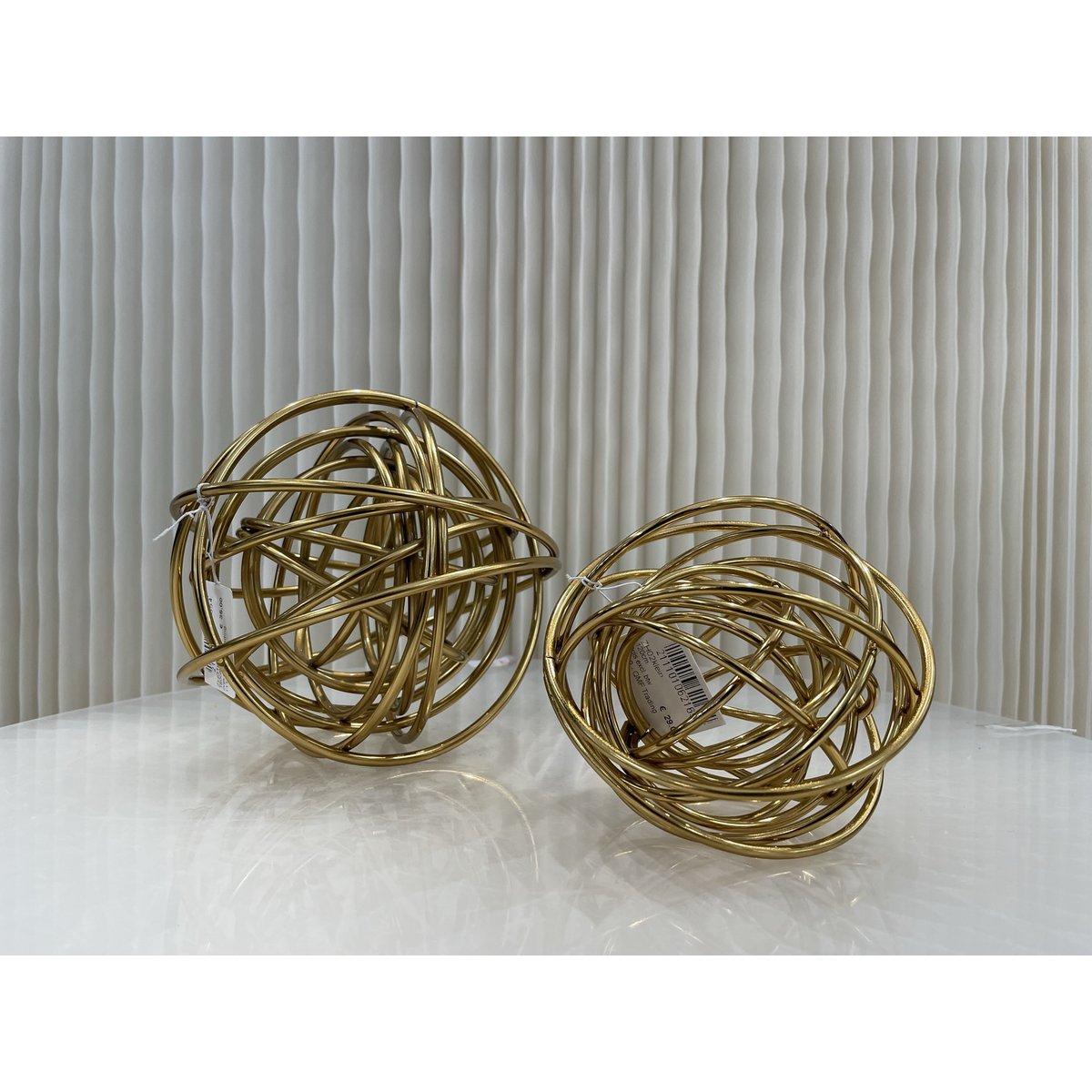 metalen knoop - luchtig - groot - 23 cm QMF Trading