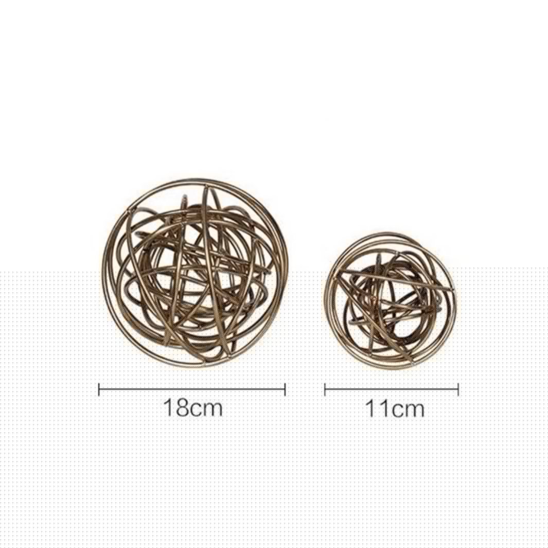metalen knoop - luchtig - klein - 14 cm QMF Trading
