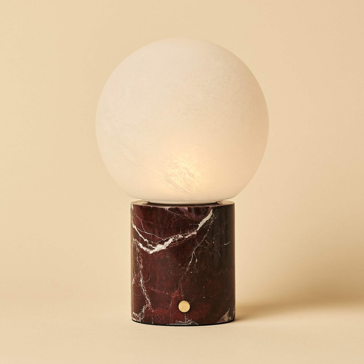 Metsu Red/ Rosso Levanto - Classic Marmeren oplaadbare tafellamp met 3 lichte kleuren en dimfunctie Tavellio - Amsterdam
