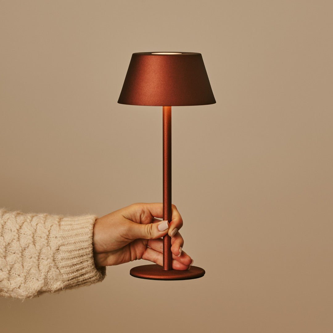Milou Bronze - Tafellamp zonder kabel L Modern, Design & 3 Light Modi Tavellio - Amsterdam