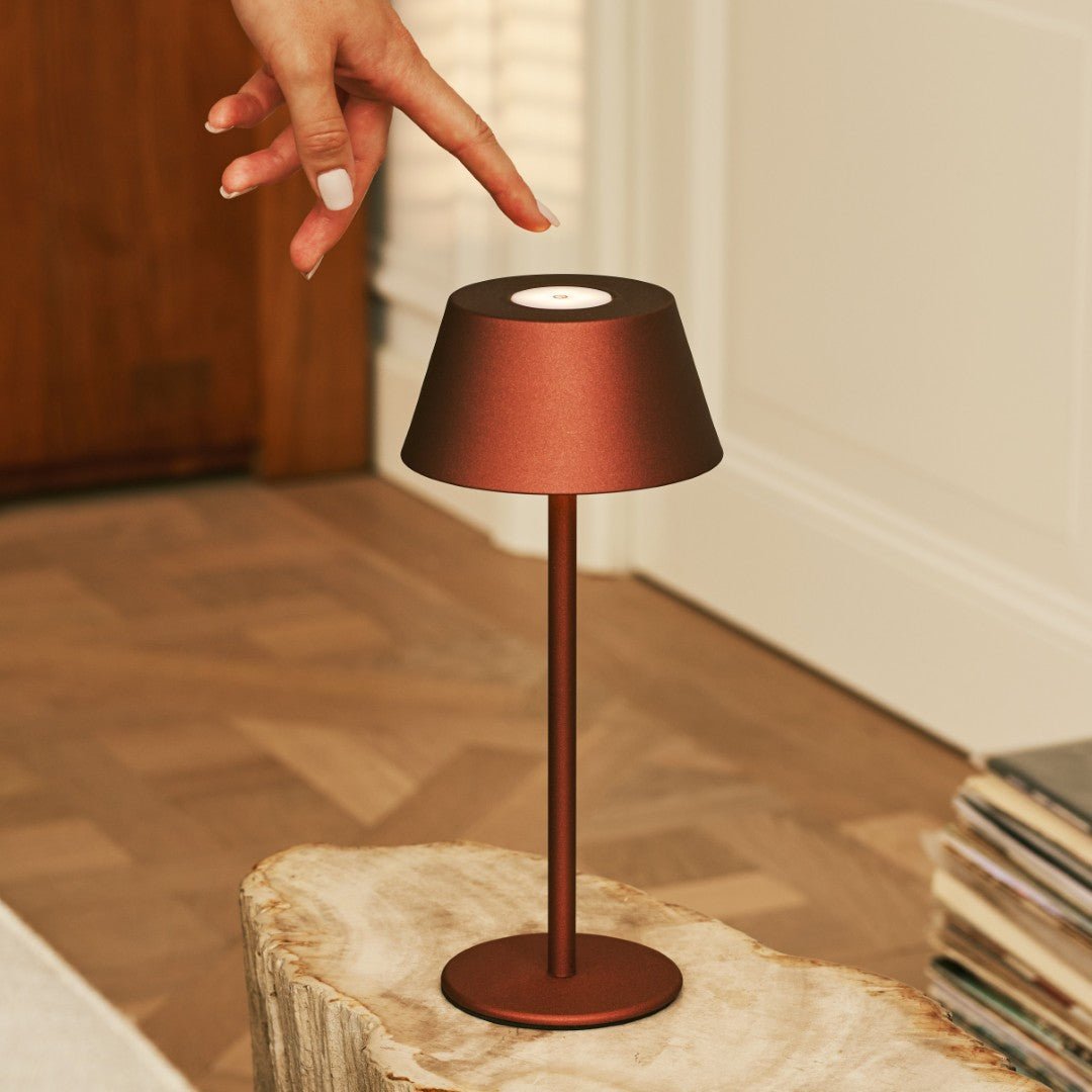 Milou Bronze - Tafellamp zonder kabel L Modern, Design & 3 Light Modi Tavellio - Amsterdam