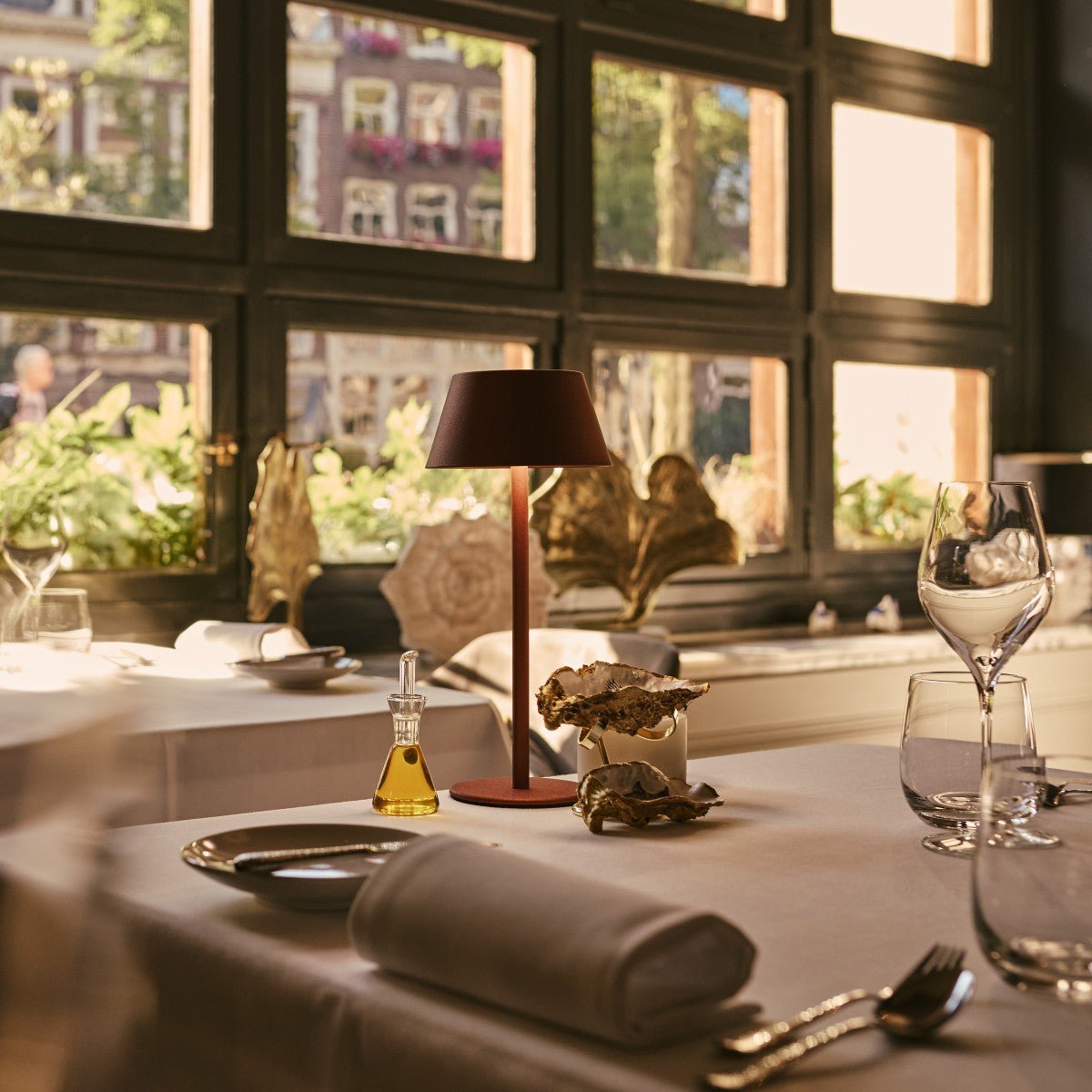 Milou Bronze - Tafellamp zonder kabel L Modern, Design & 3 Light Modi Tavellio - Amsterdam