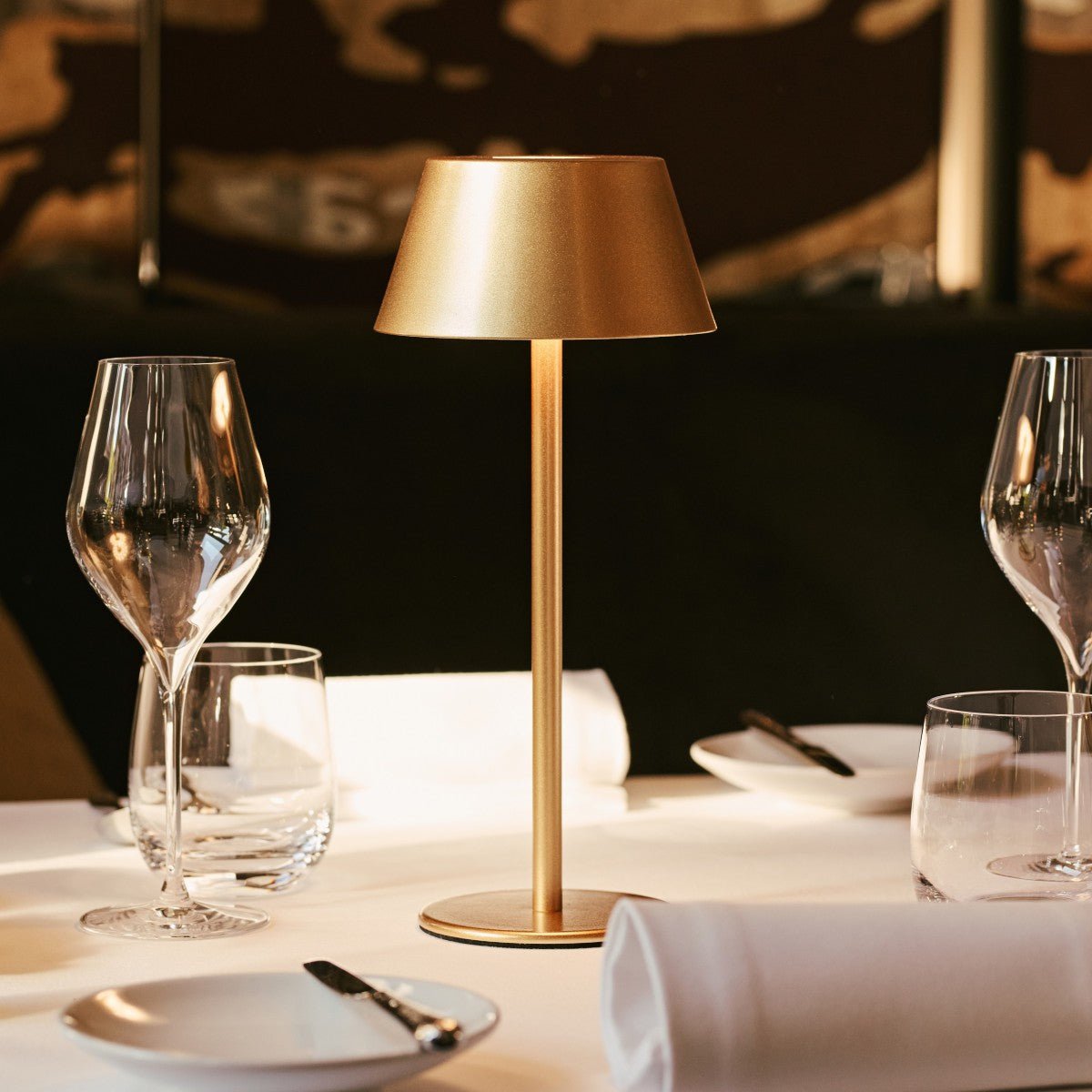 Milou Gold - tafellamp zonder kabel L Modern, Design & 3 Light Modi Tavellio - Amsterdam