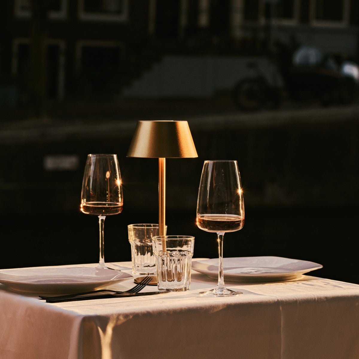 Milou Gold - tafellamp zonder kabel L Modern, Design & 3 Light Modi Tavellio - Amsterdam