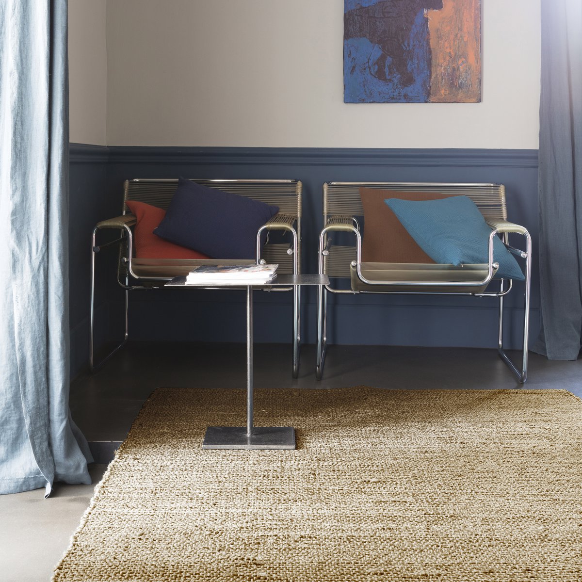 Naturel Jarod effen vloerkleed 200 x 300 VIVARAISE