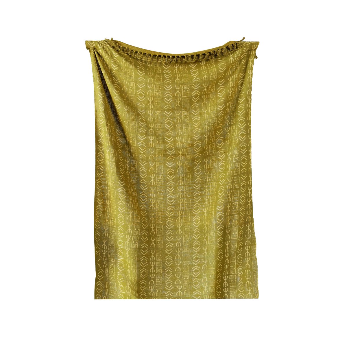 Olive Green Plaid / Sofa Throw – Patterned Design with Fringes – 120×160 cm – Urbane Hide Urbane Hide