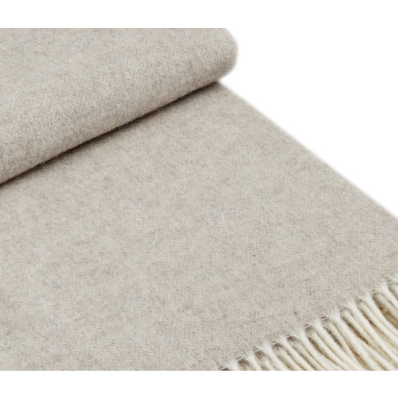 plaid Milano – merinowol en kasjmier – beige - Most Blanket MoST Blankets