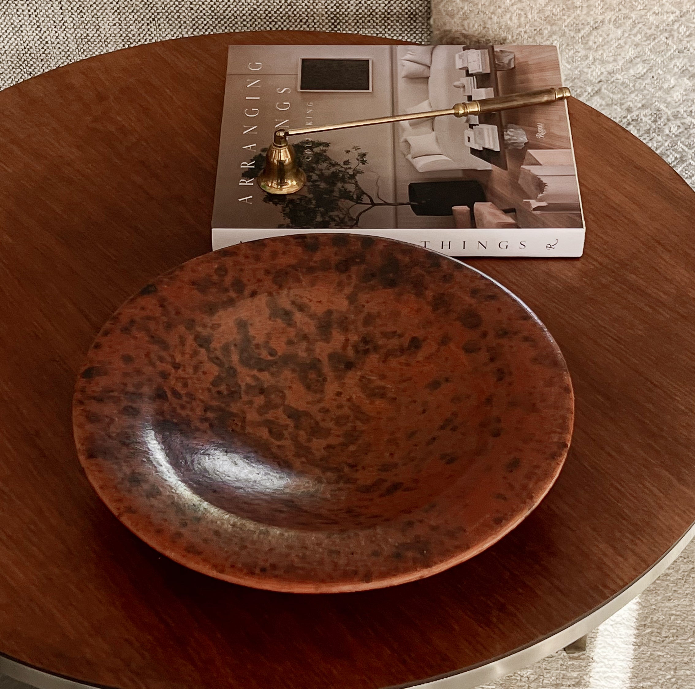 pre-loved aardewerken schaal - roestbruin Noii HOME