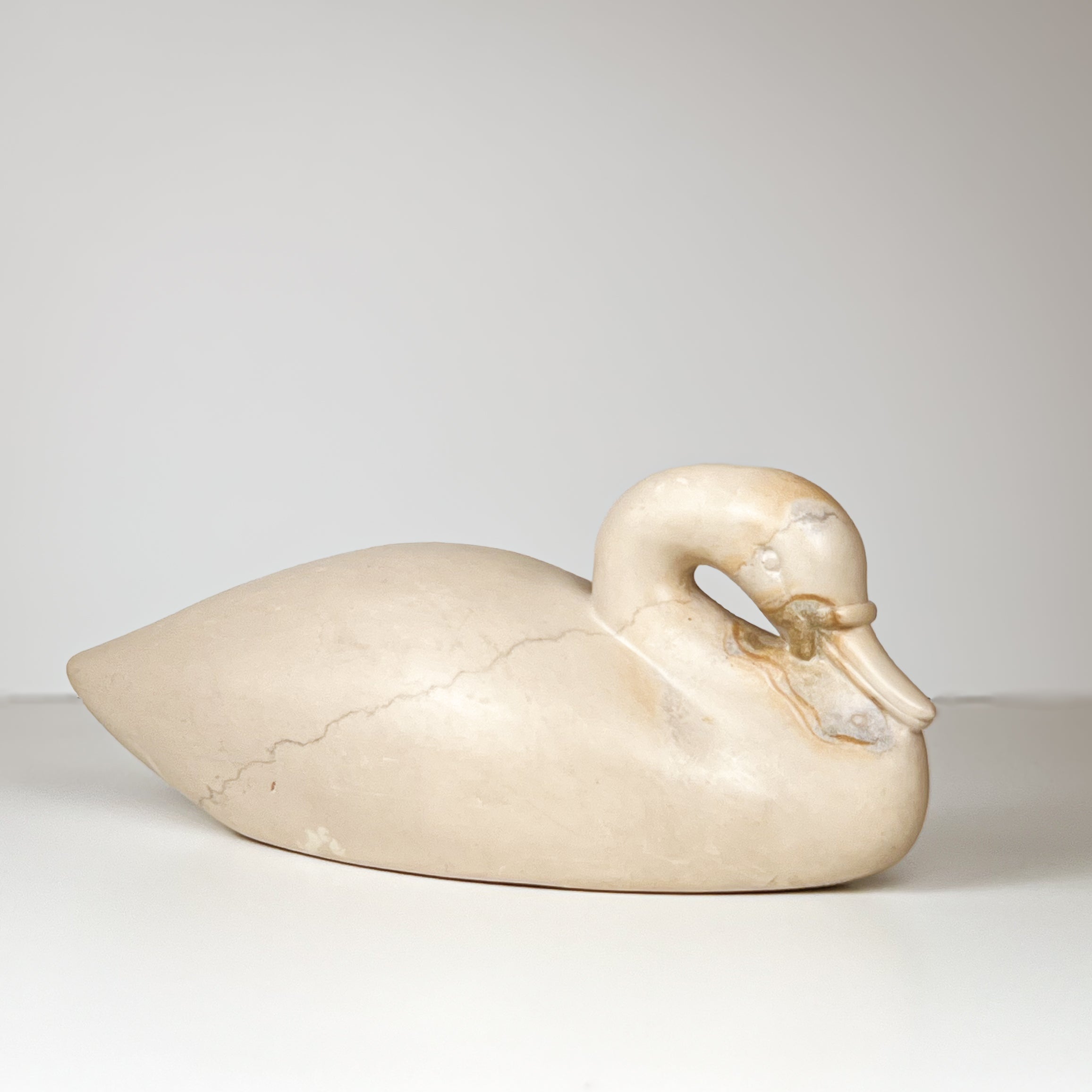pre-loved zeepsteen zwaan - decoratie Noii HOME